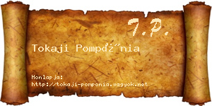 Tokaji Pompónia névjegykártya